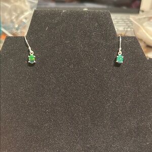 Ethiopian Opals set EARRINGS in a 925 Sterling Silver frame